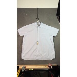 Daniel Cremieux Shirt Mens 4XT Check‎ Egyptian Cotton Short Sleeve Pocket NWT